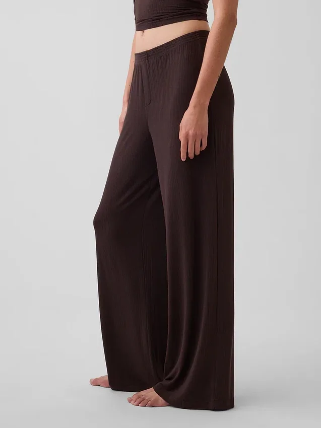Pyjama-Hose aus superweichem Modal-Rippstrick