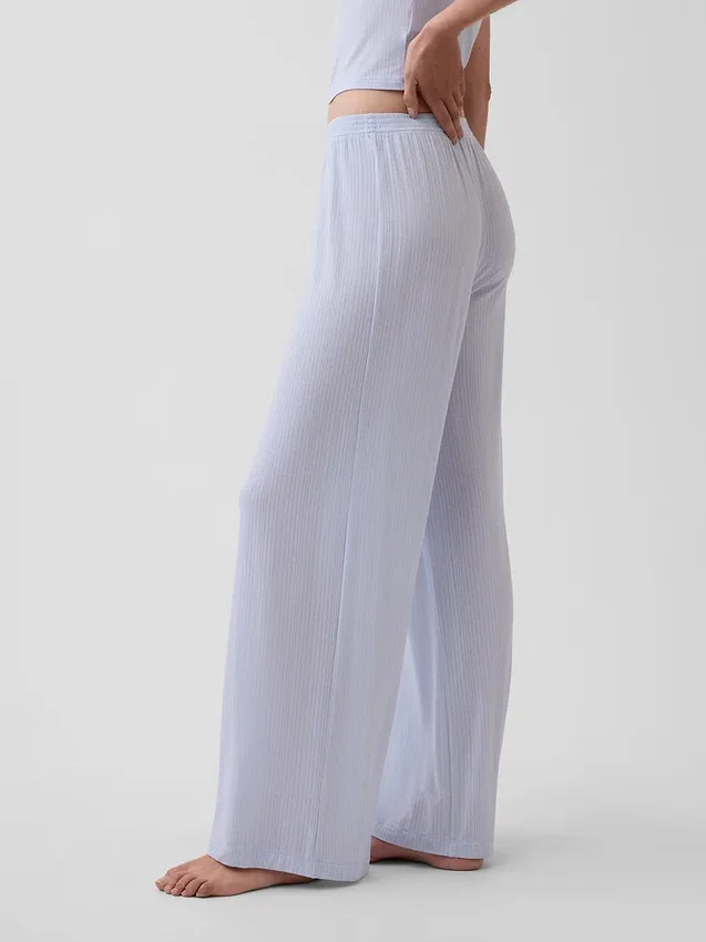 Pyjama-Hose aus superweichem Modal-Rippstrick