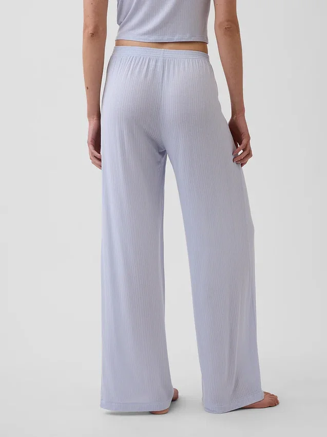 Pyjama-Hose aus superweichem Modal-Rippstrick