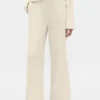 Pyjama-Hose mit weitem Bein im Waffelmuster