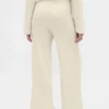 Pyjama-Hose mit weitem Bein im Waffelmuster