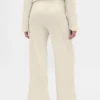 Pyjama-Hose mit weitem Bein im Waffelmuster