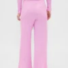 Pyjama-Hose mit weitem Bein im Waffelmuster