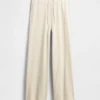 Pyjama-Hose mit weitem Bein im Waffelmuster