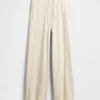 Pyjama-Hose mit weitem Bein im Waffelmuster
