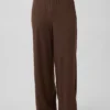 Pyjama-Hose mit weitem Bein und Mini-Rippmuster