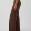 Pyjama-Hose mit weitem Bein und Mini-Rippmuster