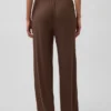 Pyjama-Hose mit weitem Bein und Mini-Rippmuster