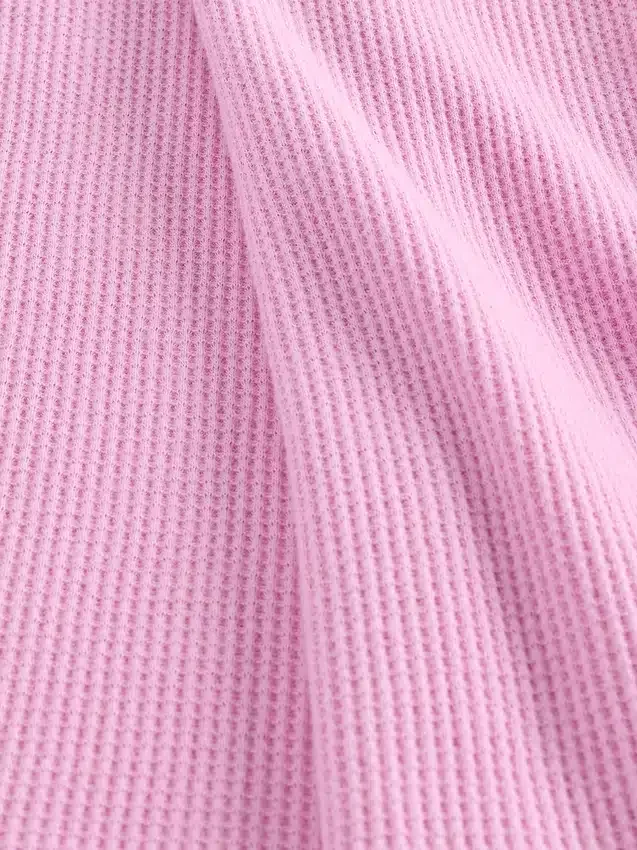 Pyjama-Oberteil mit Waffelstruktur