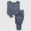 Pyjama-Set aus Bio-Baumwolle in Meliert für Baby & Kleinkind