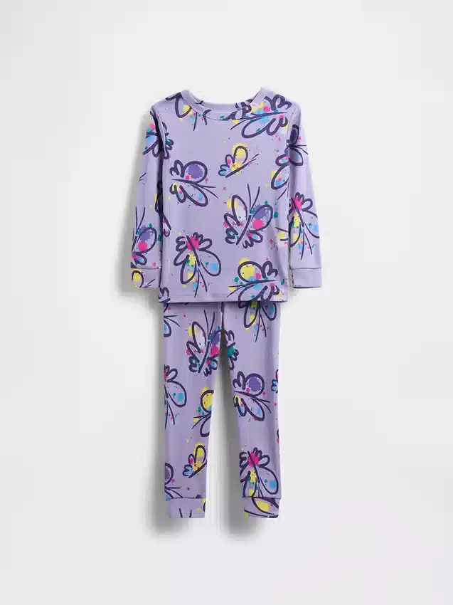 Pyjama-Set aus gebürsteter Bio-Baumwolle für Baby & Kleinkind