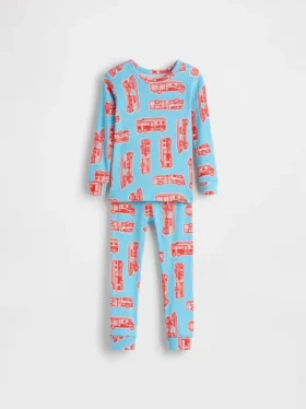 Pyjama-Set aus gebürsteter Bio-Baumwolle für Baby & Kleinkind