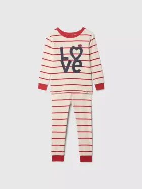 Pyjama-Set aus gebürsteter Bio-Baumwolle für Baby & Kleinkind