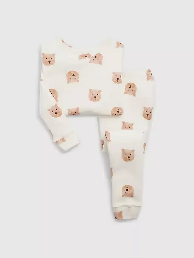 Pyjama-Set aus gebürsteter Bio-Baumwolle für Baby & Kleinkind