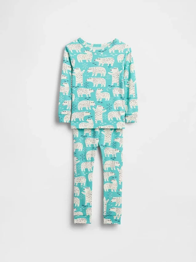 Pyjama-Set aus gebürsteter Bio-Baumwolle für Baby & Kleinkind