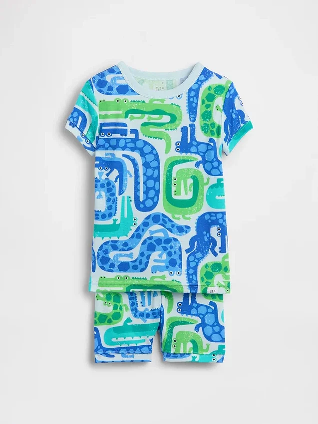 Pyjama-Set aus gebürsteter Bio-Baumwolle für Baby & Kleinkind