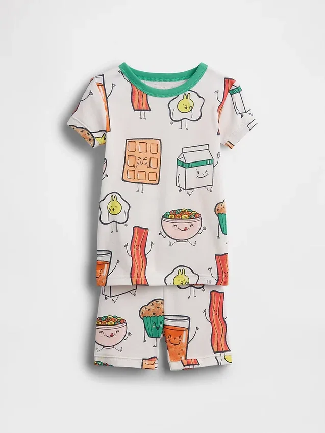 Pyjama-Set aus gebürsteter Bio-Baumwolle für Baby & Kleinkind