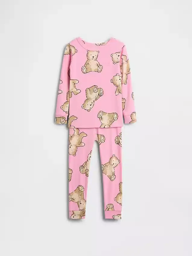 Pyjama-Set aus gebürsteter Bio-Baumwolle für Baby & Kleinkind