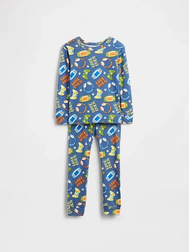 Pyjama-Set aus gebürsteter Bio-Baumwolle für Baby & Kleinkind