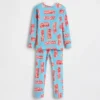 Pyjama-Set aus gebürsteter Bio-Baumwolle für Baby & Kleinkind