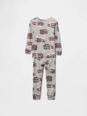 Pyjama-Set aus gebürsteter Bio-Baumwolle für Baby & Kleinkind