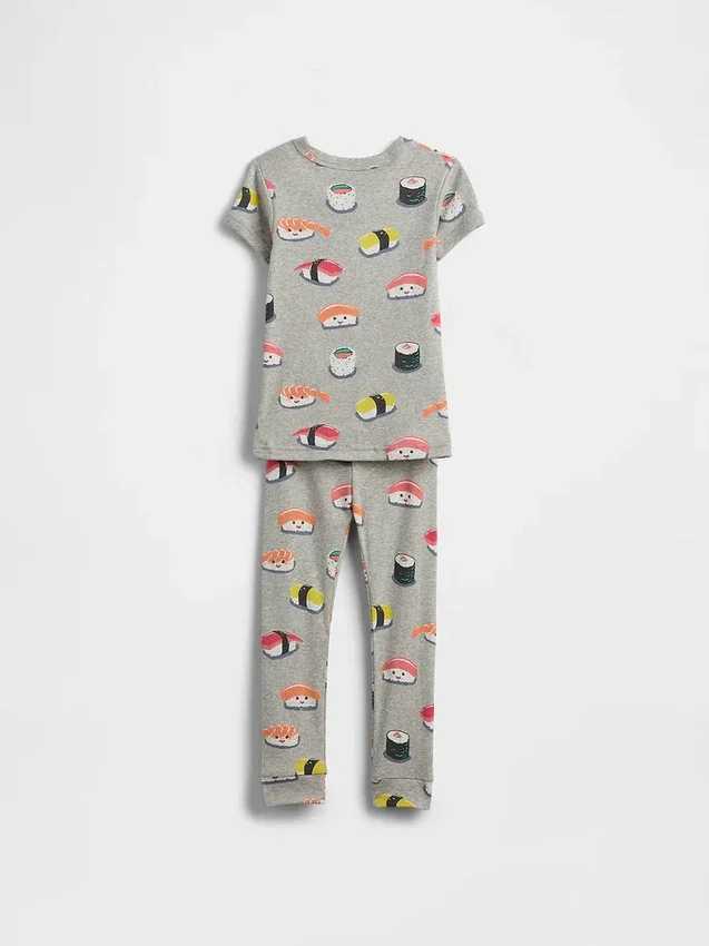 Pyjama-Set aus gebürsteter Bio-Baumwolle für Baby & Kleinkind