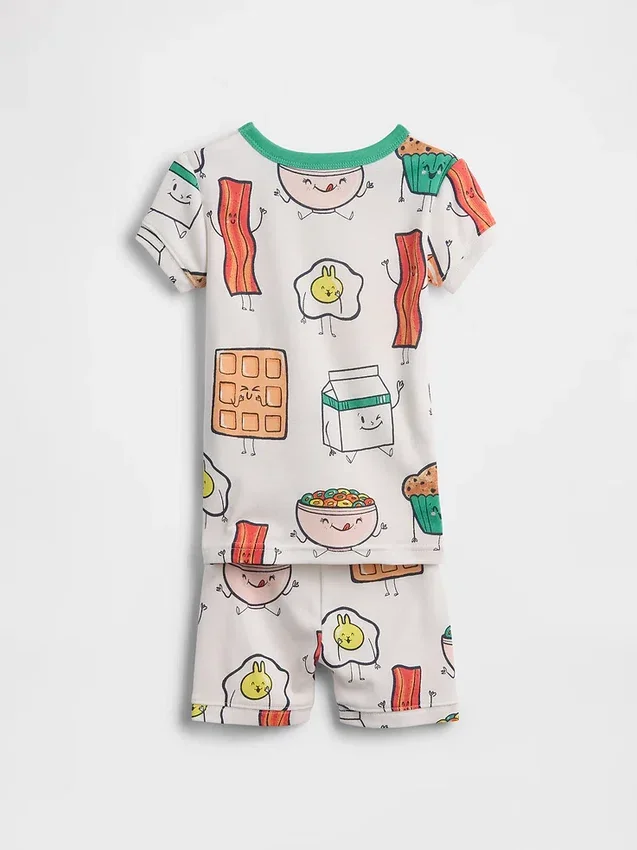 Pyjama-Set aus gebürsteter Bio-Baumwolle für Baby & Kleinkind