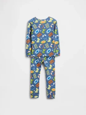 Pyjama-Set aus gebürsteter Bio-Baumwolle für Baby & Kleinkind