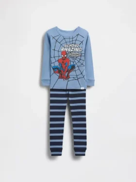 Pyjama-Set aus gebürsteter Bio-Baumwolle für Baby & Kleinkind mit Spider-Man-Motiv