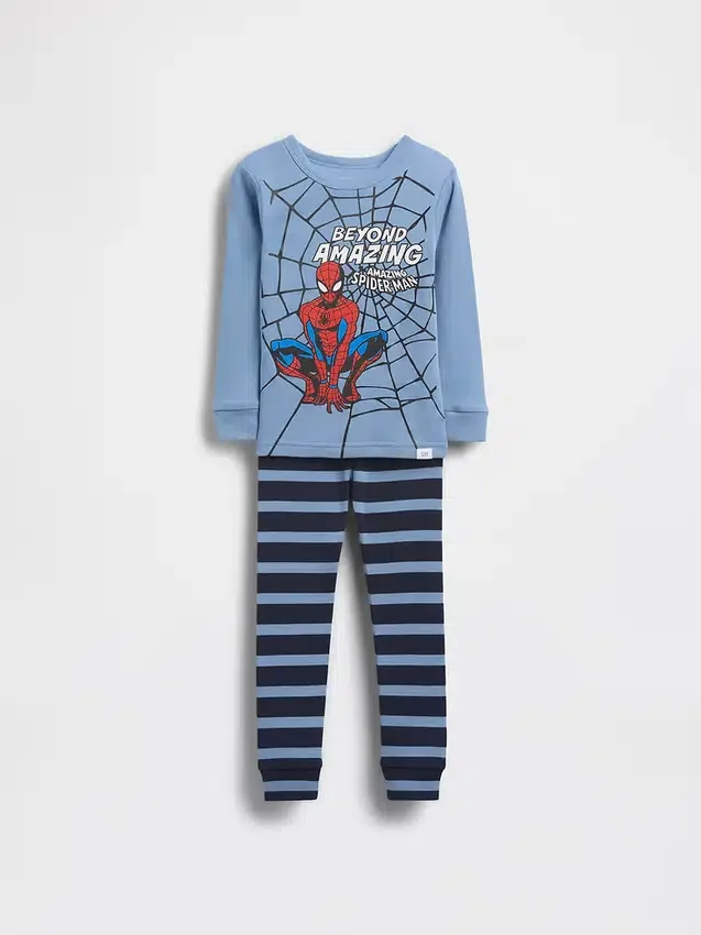 Pyjama-Set aus gebürsteter Bio-Baumwolle für Baby & Kleinkind mit Spider-Man-Motiv