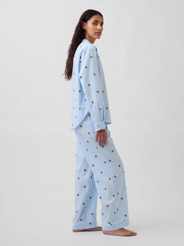 Pyjama-Set aus Popeline