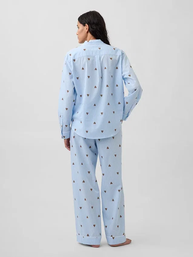 Pyjama-Set aus Popeline