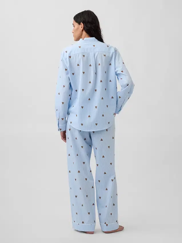 Pyjama-Set aus Popeline