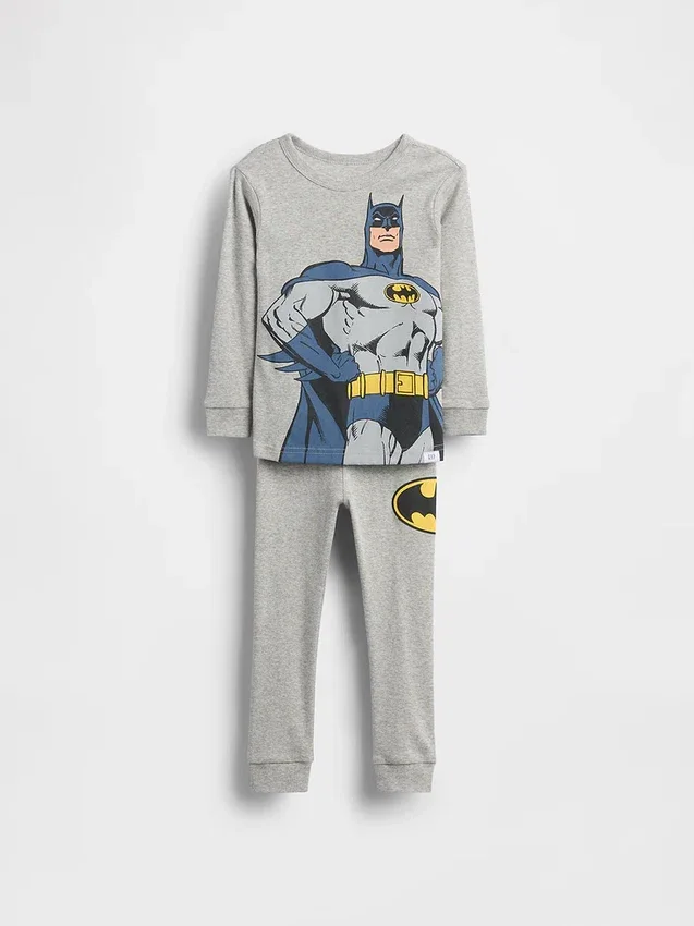 Pyjama-Set „Batman“ aus gebürsteter Bio-Baumwolle für Baby & Kleinkind
