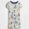 Pyjama-Set für Baby & Kleinkind aus gebürsteter Bio-Baumwolle mit „Beach Dogs“-Motiv