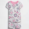 Pyjama-Set für Baby & Kleinkind aus gebürsteter Bio-Baumwolle mit Bären-Logo