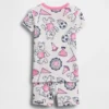 Pyjama-Set für Baby & Kleinkind aus gebürsteter Bio-Baumwolle mit Bären-Logo