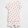 Pyjama-Set für Baby & Kleinkind aus gebürsteter Bio-Baumwolle mit Erdbeer-Motiv