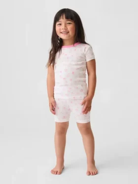 Pyjama-Set für Baby & Kleinkind aus gebürsteter Bio-Baumwolle mit Muschel-Motiv
