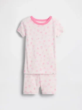 Pyjama-Set für Baby & Kleinkind aus gebürsteter Bio-Baumwolle mit Muschel-Motiv