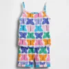 Pyjama-Set für Baby & Kleinkind aus gebürsteter Bio-Baumwolle mit Schmetterlingsmotiv (Top und Shorts)