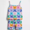 Pyjama-Set für Baby & Kleinkind aus gebürsteter Bio-Baumwolle mit Schmetterlingsmotiv (Top und Shorts)