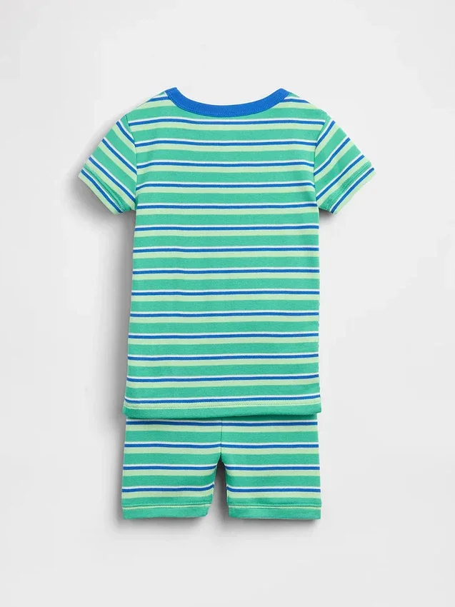 Pyjama-Set für Baby & Kleinkind aus gebürsteter Bio-Baumwolle mit Streifenmuster