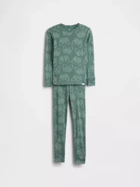 Pyjama-Set für Kinder aus gebürsteter Bio-Baumwolle