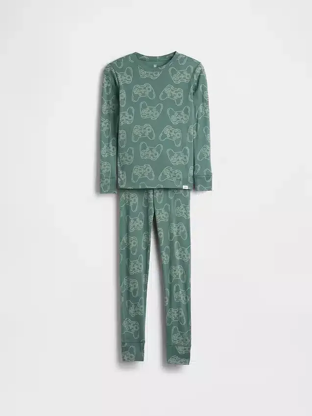 Pyjama-Set für Kinder aus gebürsteter Bio-Baumwolle