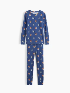 Pyjama-Set für Kinder aus gebürsteter Bio-Baumwolle