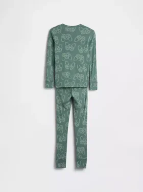 Pyjama-Set für Kinder aus gebürsteter Bio-Baumwolle