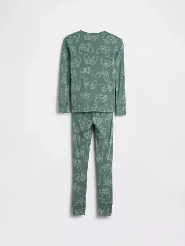 Pyjama-Set für Kinder aus gebürsteter Bio-Baumwolle