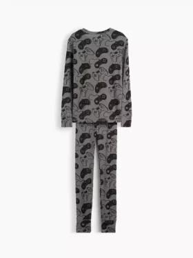 Pyjama-Set für Kinder aus gebürsteter Bio-Baumwolle