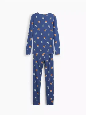 Pyjama-Set für Kinder aus gebürsteter Bio-Baumwolle